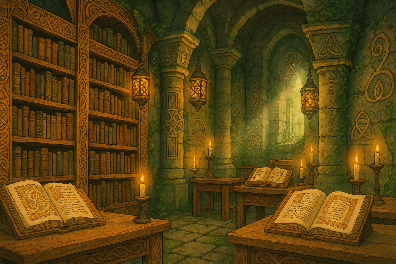 Not so many items floating in the air. Give it an element of celtic mystery