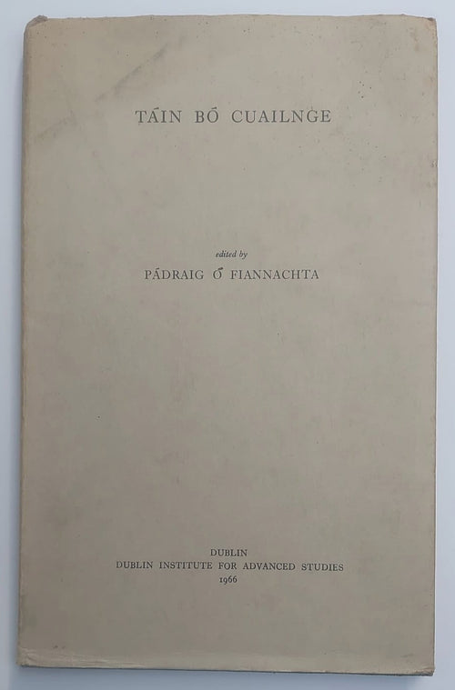 Book titled 'Tain Bo Cuailnge' on a white background